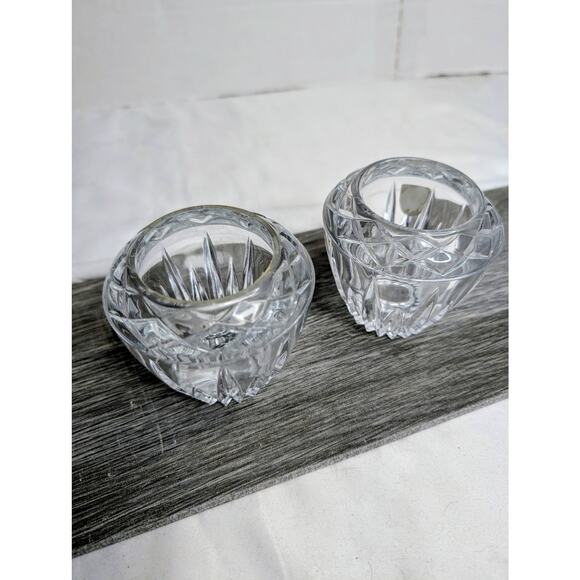 Set Princess House HIGHLIGHTS #872 Lead Crystal 3.25" Votive Candle Holder Vase - Picture 10 of 10